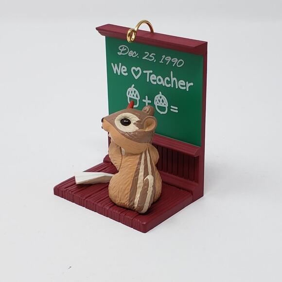 1990 Hallmark Teacher Handcrafted Keepsake Holiday Christmas Ornament. - Picture 9 of 9